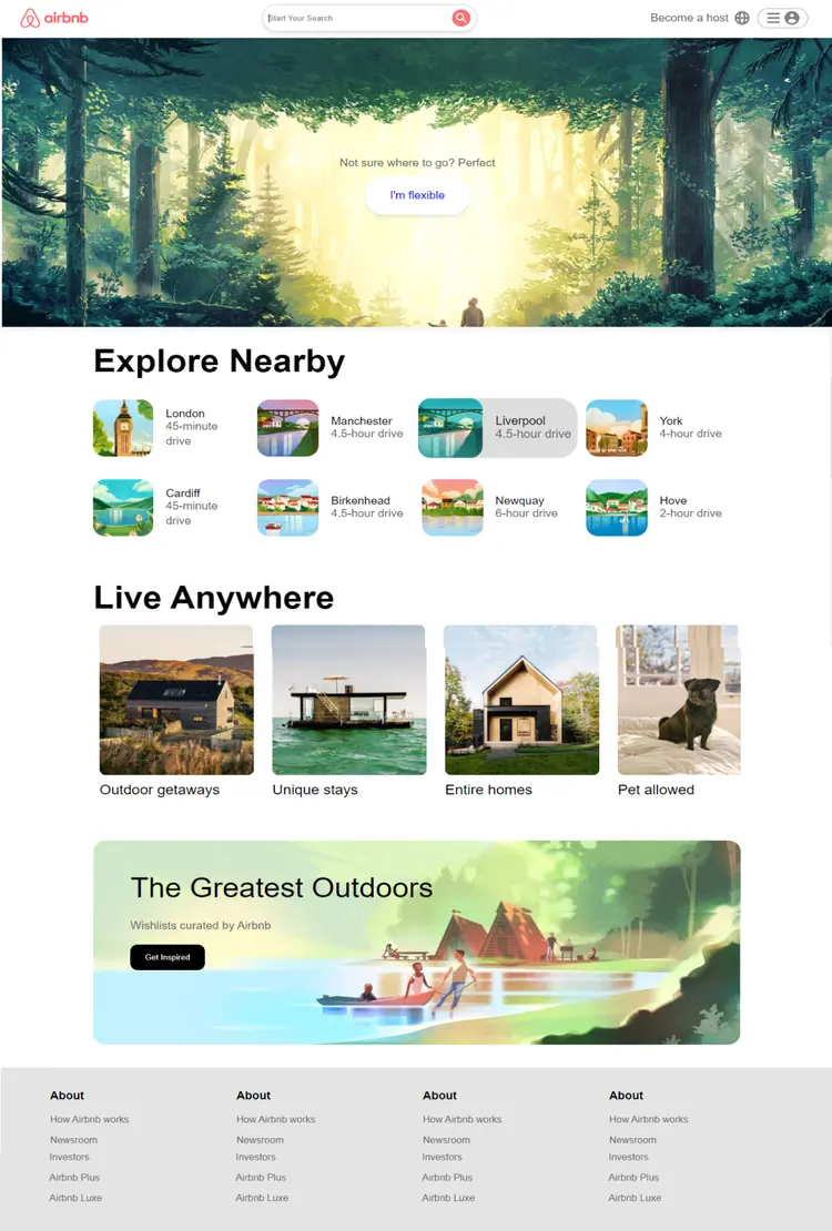 Airbnb clone for better experience for tourism